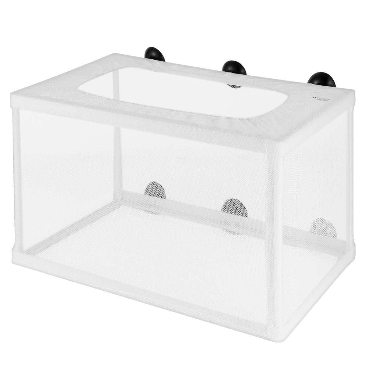 Aquarium Isolation Box Large Fish Breeding Box with Suction Cup Fish Nursery Net for Tank Fry Hatchery Divider
