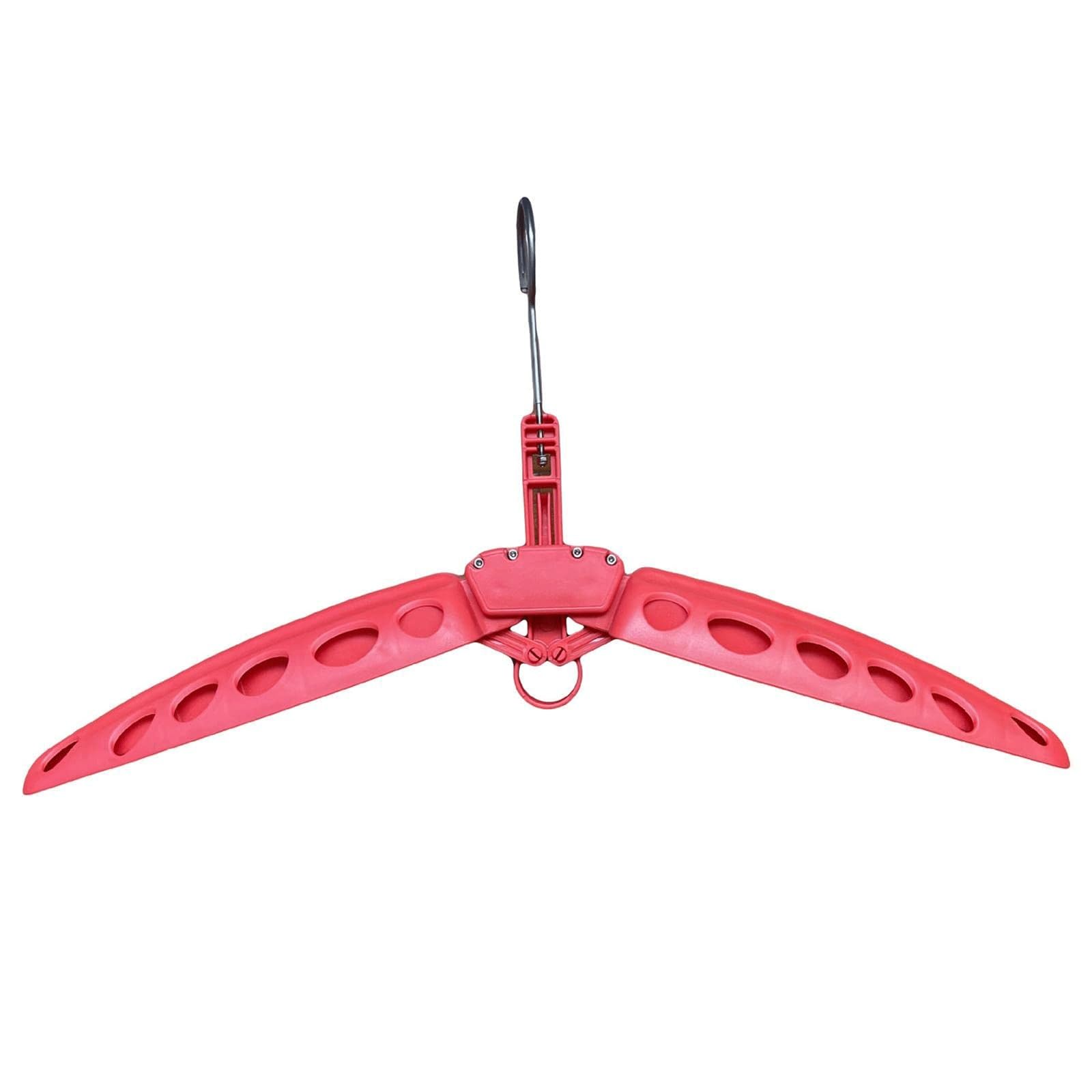 Perchas, Percha Neopreno ABS Calado Plegable Multicolor(Red)