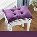 Antypoślizgowe poduszki do siedzenia ze sznurowadłami, zagęszczona jednokolorowa poduszka na krzesło, miękka wyściełana jadalnia Tatami-A 30x45 cm (12x18 cali) (fioletowy 30x45 cm (12x18 cali))