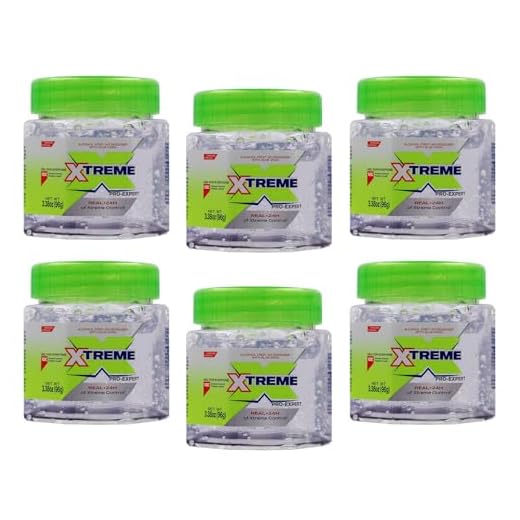 Xtreme Pro-Expert Clear Hair Styling Gel, 3.38 Oz, Pack of 6