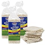 Salt Free Rice Cakes Unsalted - Ultra Thin Rice Cakes - Whole Grain Brown Rice Cakes - Fat Free, Non GMO, Gluten Free Rice Cakes - Low Calorie Snacks - All Natural - 3 Pk