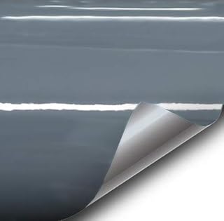 VViViD+ Gloss Dark Slate Grey Vinyl Car Wrap Film DIY Easy to Install No-Mess Decal (1ft x 5ft)