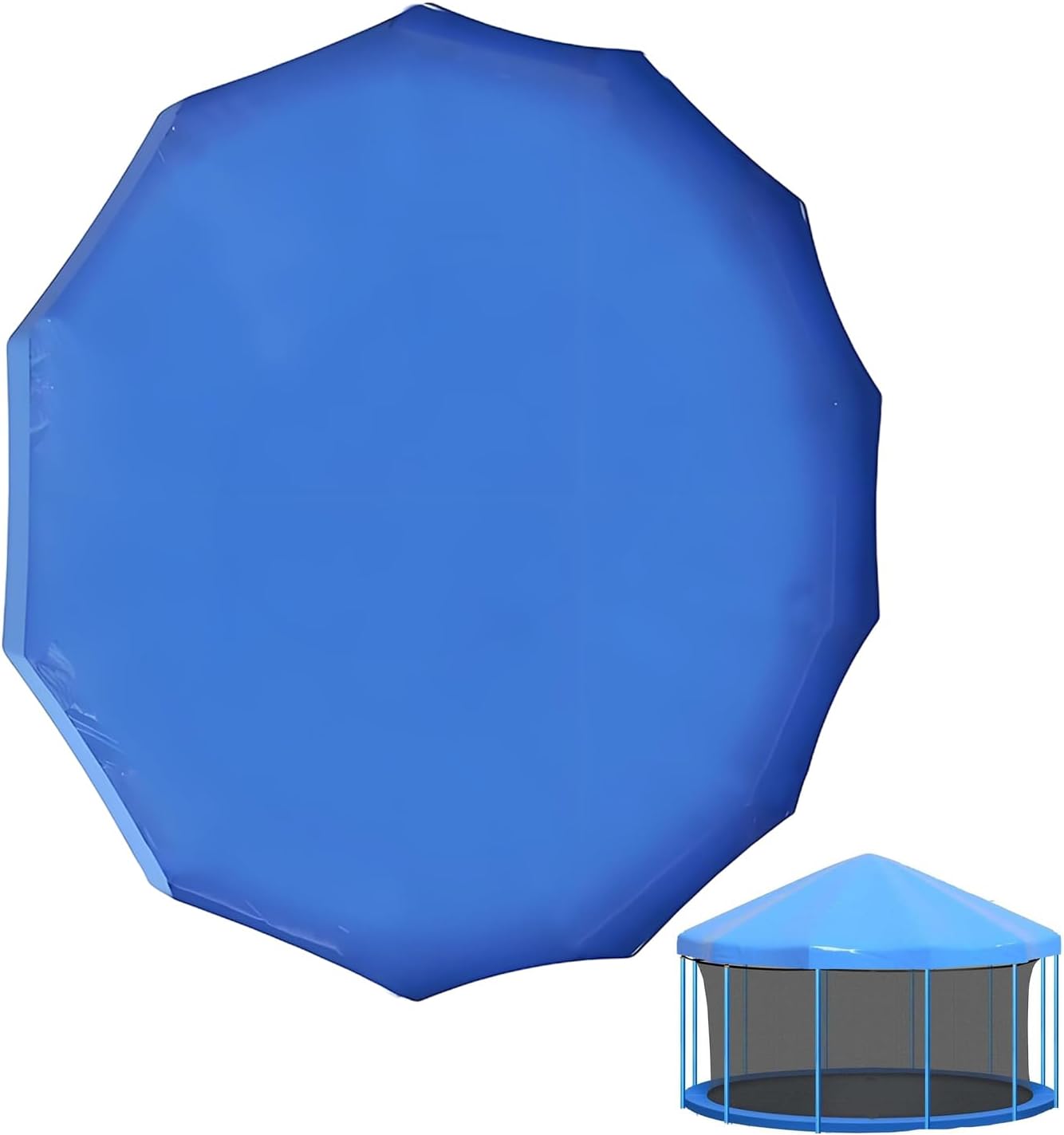 トランポリンシェード - トランポリンの屋根、アウトドアスポーツ 耐候性サンシェードカバー 屋外遊び場 裏庭 庭 公園用