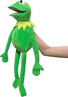 QinZSM 23.6 Inches Kermit The Frog Plush,Frog Plush Toys,Frog Muppets Show Plush Toys,Foldable and Compressible Frog Plush Toys,Creative Gifts for Boys Girls,Children's Educational Toys,green