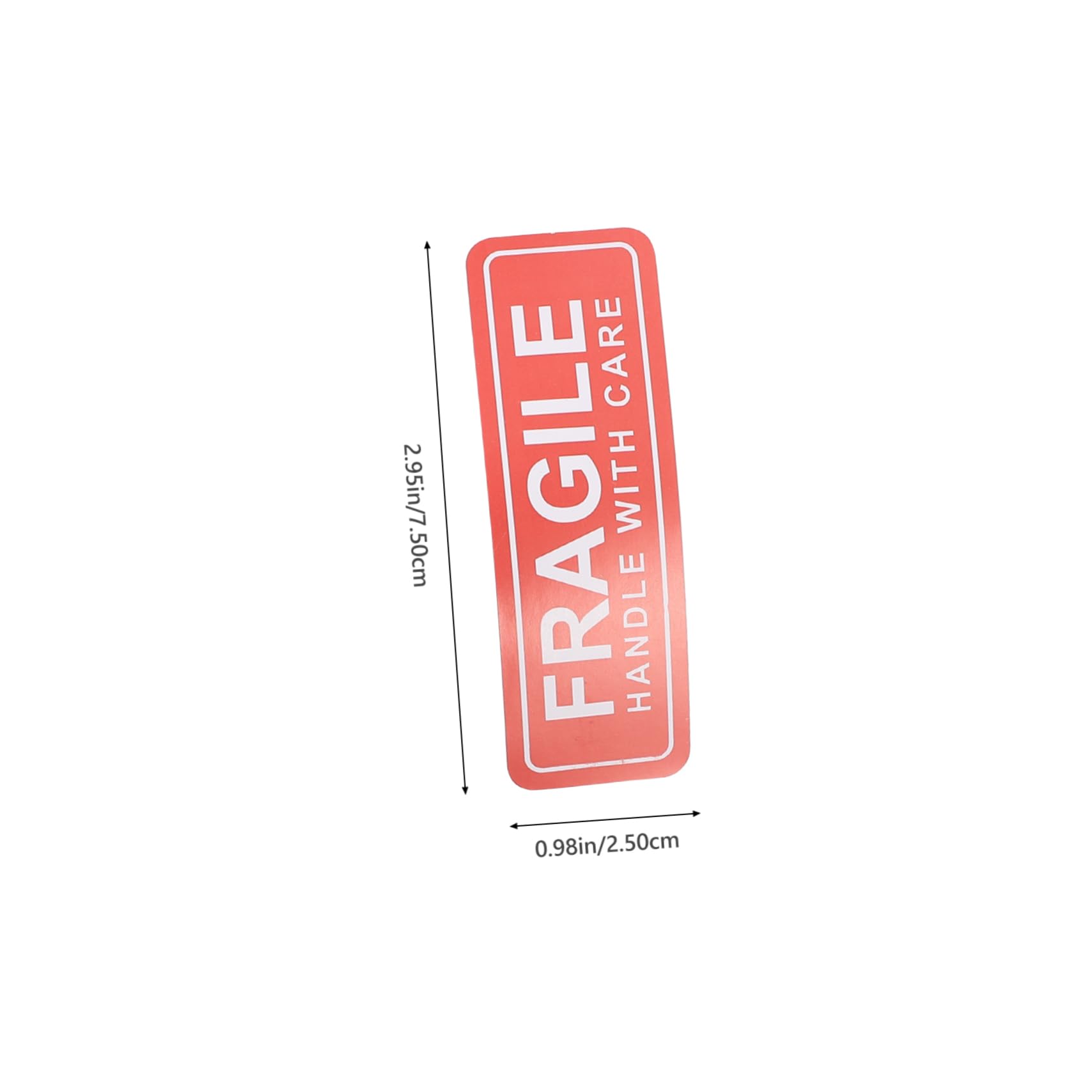 Ciieeo 2Rolls Fragile Warning Stickers Self Adhesive Labels for Shipping Packing Design for Safe Handling Printing