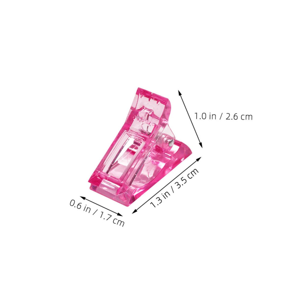 Operitacx 60pcs Nail Clips Nail Shaping Clamps for Pink Blue for Salon and DIY Manicure Use