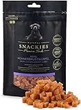 SNACKIES 16er-Pack (à 90g) Hundeleckerli Hühnerbrustwürfel Premium Snacks für Hunde...