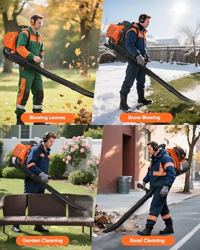 Image of 52 CC Gas Backpack Leaf Blower 564CFM 216MPH 2-Cycle
