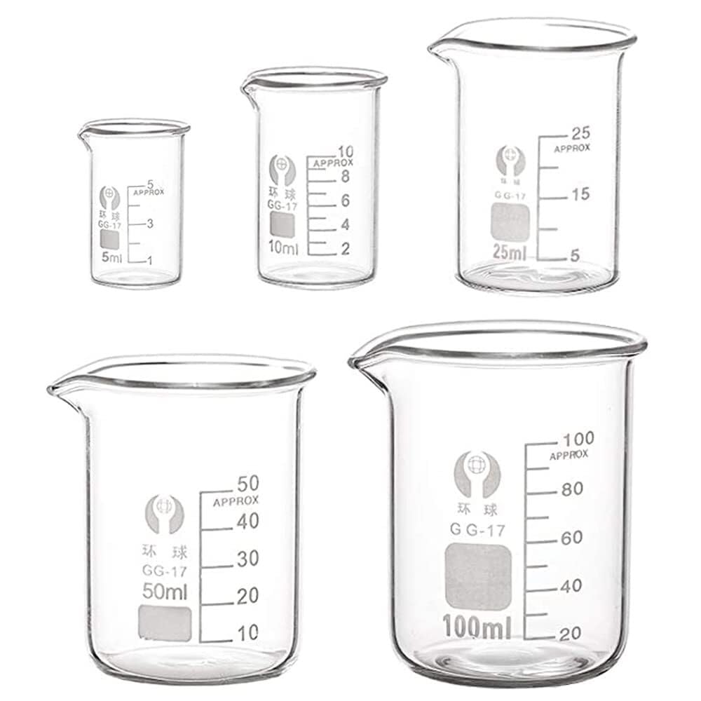 Zlewka laboratoryjna, Zestaw zlewek miarowych ze szkła borokrzemowego, wiele rozmiarów(500ml)