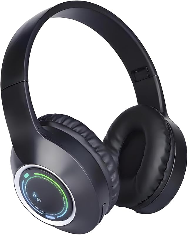 Bluetooth Headphones Over Ear,Wireless Headphones Low Latency, Hands-Free Calls, Noise Reduction Headphones Deep Bass, HiFi Stereo Foldable Headset for Sports Travel Cellphone Tablet Office