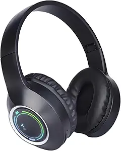 Bluetooth Over Ear Headphones, Wireless, Noise Reduction, Deep Bass, Foldable, HiFi Stereo, Low Latency, Hands-Free Calls for Sports, Travel, Office