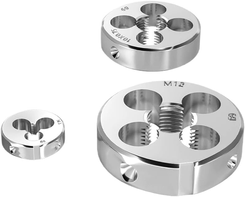 1pc M2 to M52 Metric Left Hand Thread Die - Precision Round Threading Dies for Metal Materials(M25 x 1.0 (Outside 55mm))