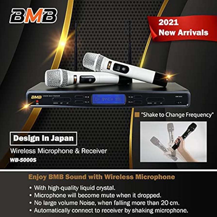 [ 新品 未使用 ]BMB  WT-5000 MKII Amazon.com: BMB WB-5000S(B) 900MHz Dual Wireless Vocal