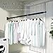 HEILAIYI Clothes Drying Rack for Laundry,Wall Mounted Clothes Hanger Rack,Folding,Retractable,Collapsible(J Shape Hooks)