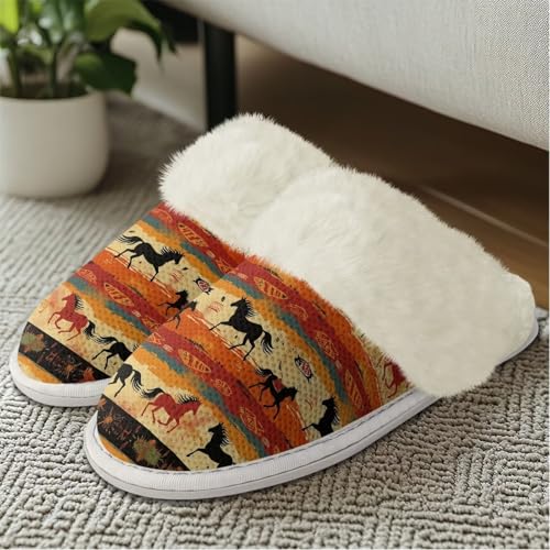 Warm House Slippers for Women Comfy Flannel Lined Winter Slippers with Memory Foam Soles Indoor Outdoor Shoes4