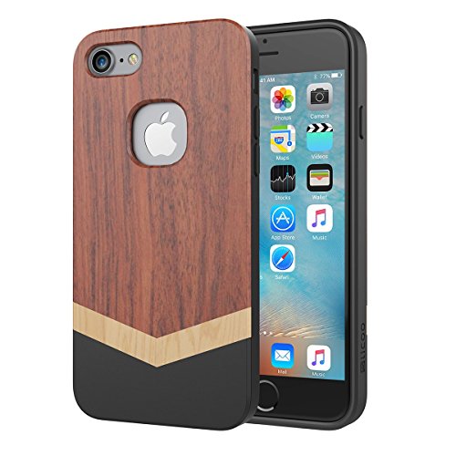 Slicoo iPhone 7 Case, Slim Wood Protective Cover Case for iPhone 7 (2016) - Nature Series