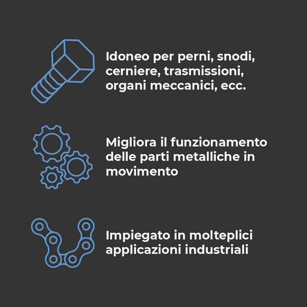 Grasso al LITIO Professionale, Con Ottime Proprietà Lubrificanti, Per Casa ed Industria, NA92 PRO, 400 ML (12 pezzi)