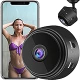 Mini Camera Wireless WiFi Small Camera HD 1080P Portable Home Security Cameras Baby Monitor with Microphone Pet Motion Camera Car Camera Sports Cam with Audio and Video Recording[2021 Version]