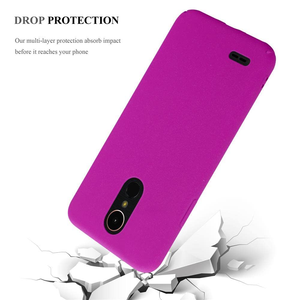 Cadorabo Case Compatible with LG X Power 2 in Frosty Pink - Shockproof and Scratch Resistent Plastic Hard Cover - Ultra Slim Protective Shell Bumper Back Skin