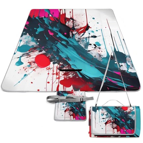 Couverture de pique-nique pliable et imperméable lavable en machine pour randonnée