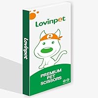 Vista 7 de LovinPet Tijeras de aseo para mascotas curvadas para diestros/zurdos para mascotas, punta redonda de acero inoxidable 6CR tijeras de recorte