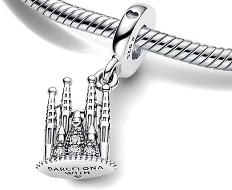 Miniatura 4 de Nbsameng 925 Sterling Silver Charm for Bracelets and Necklaces with 5A Zirconia, Charms Jewelry Gift for Women Girls and Friends