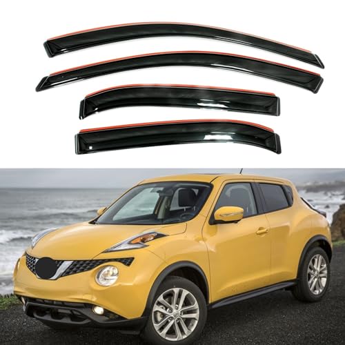 IG Window Visor for Nissan Juke 2011-2017, Rain Guard in-Channel Extra Durable Sun Wind Side Vent Window Deflector, 2011 2012 2013 2014 2015 2016 2017
