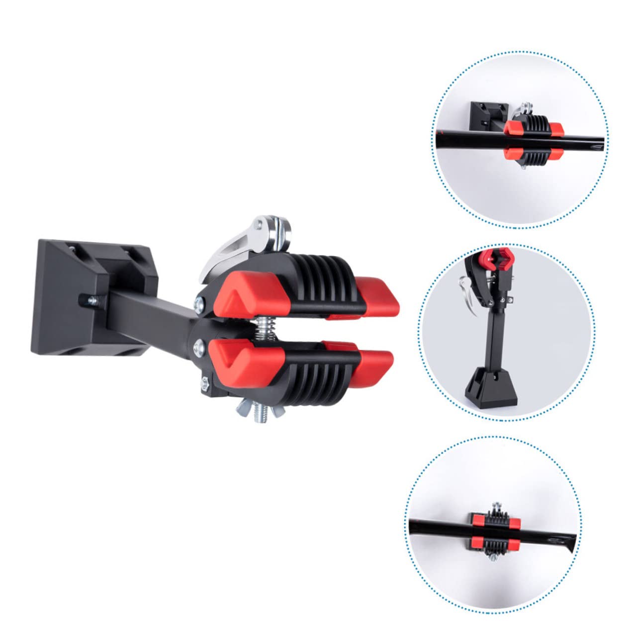 NUOBESTY Colgador para Bicicletas de Pared en Metal Ligero y Diseño Simple, Soporte Horizontal Adecuado para Guardar y Colgar Bicicletas en Interiores