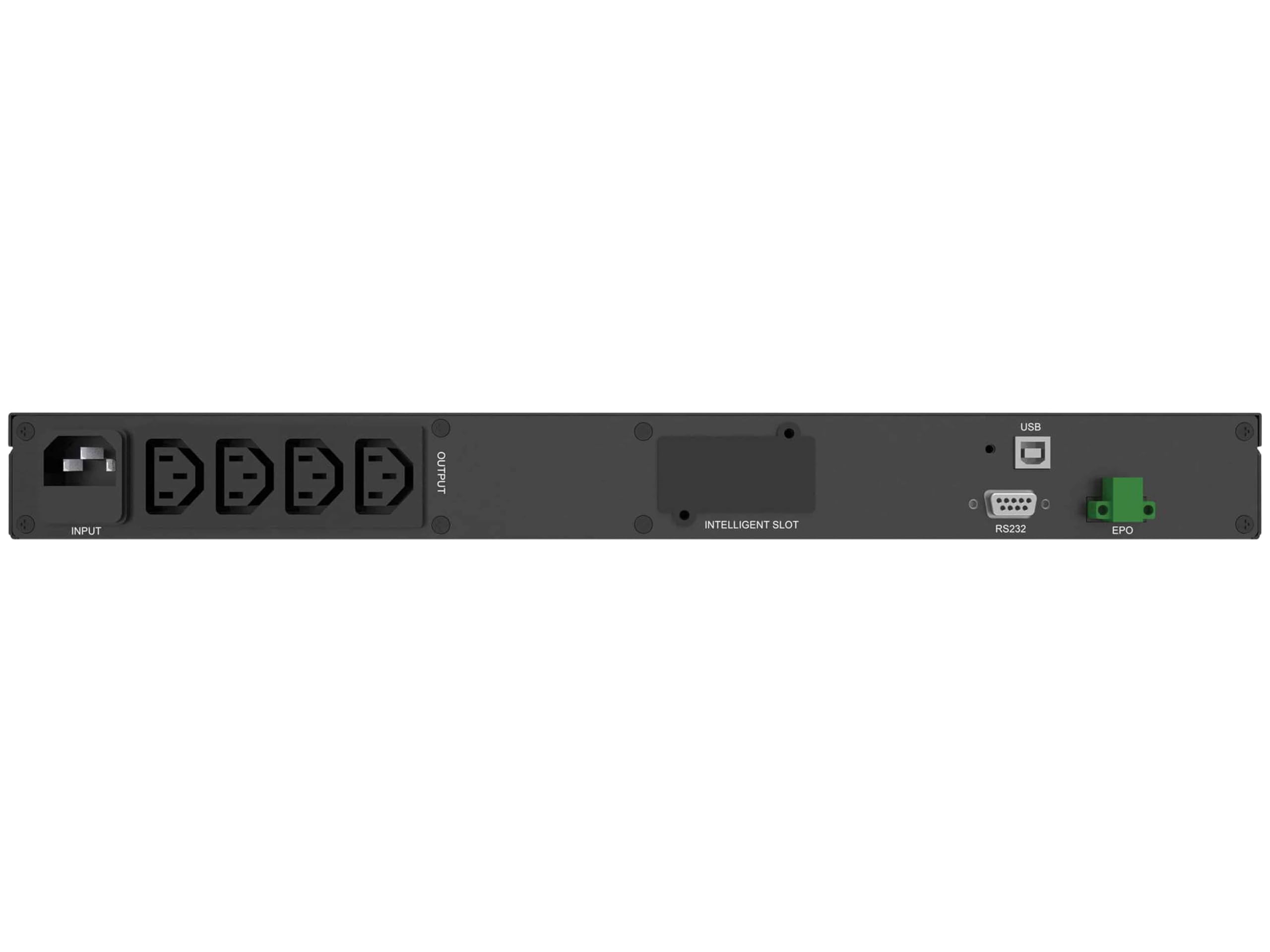 PowerWalker VI 500 R1U sistema de alimentación ininterrumpida (UPS) 500 VA 4 salidas AC Línea interactiva - Fuente de alimentación continua (UPS) (500 VA, 300 W, 165 V, 290 V, 230 V, 230 V)