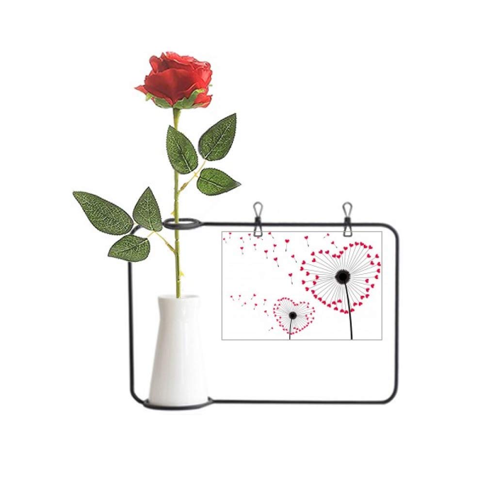 Pissenlit artificiel suspendu Love Flower vase bouteille déco intérieure