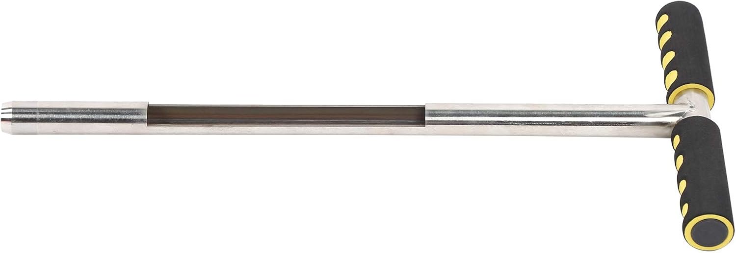 Hilitand Stainless Steel Soil Sampler Coring Tool Probe with 20cm Sampling Length for Garden Lawn Golf Field Maintenance