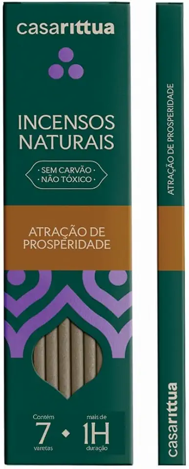 Incenso Natural Atração de Prosperidade Nirvana Casarittua - Louro e Canela