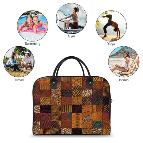 Bolso de Laptop Estilo Africano con Correa Ajustable miniatura 4