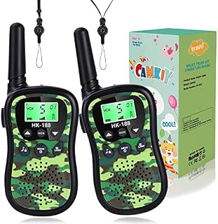 Army Green Walkie Talkies for Boys Girls Long Range Walky Talky Birthday Present for Kids