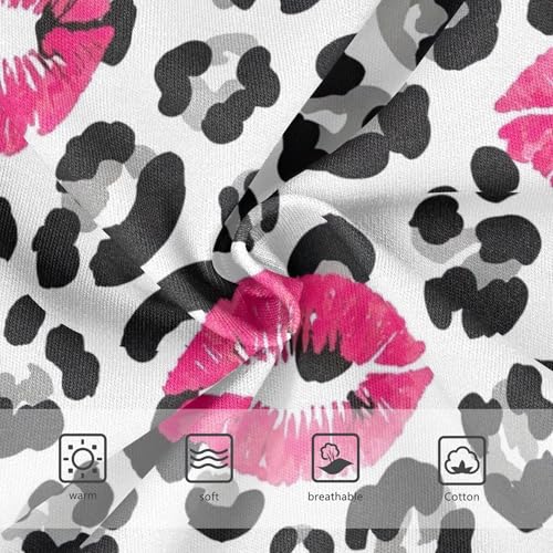 Black Gray Leopard Pink Lips Toddler Underwear Floral 2t Cotton Girl Panties Cute Cartoon Kids Briefs Undies3