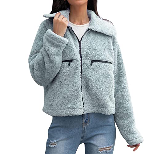 Manteau décontracté femme en polaire double face contre le froid de l'automne et l'hiver