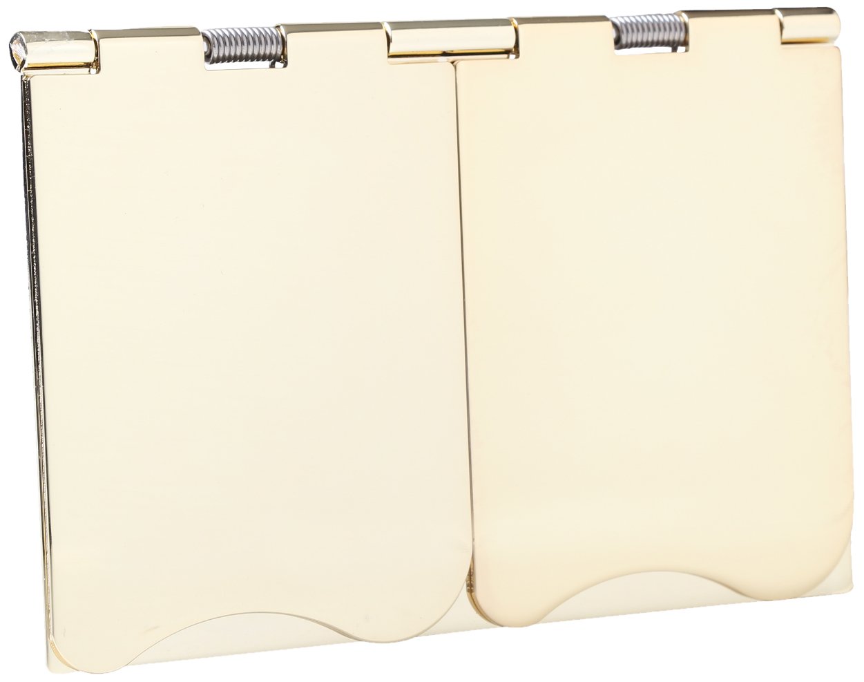 Knightsbridge Polished Brass Fpav9upbw 13 A 2-Gang Unswitched Floor Socket