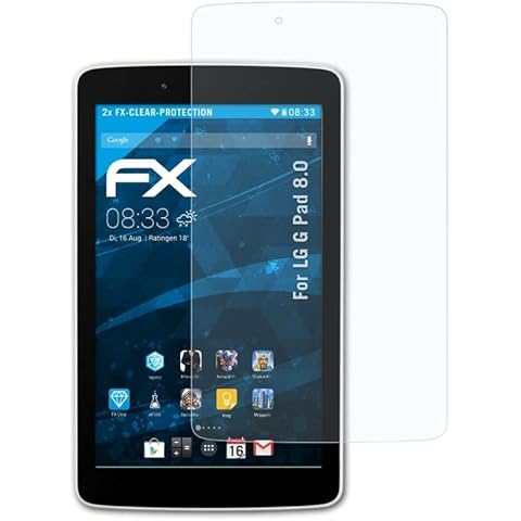atFoliX Lámina Protectora de Pantalla para LG G Pad 8.0 (2X) Cover