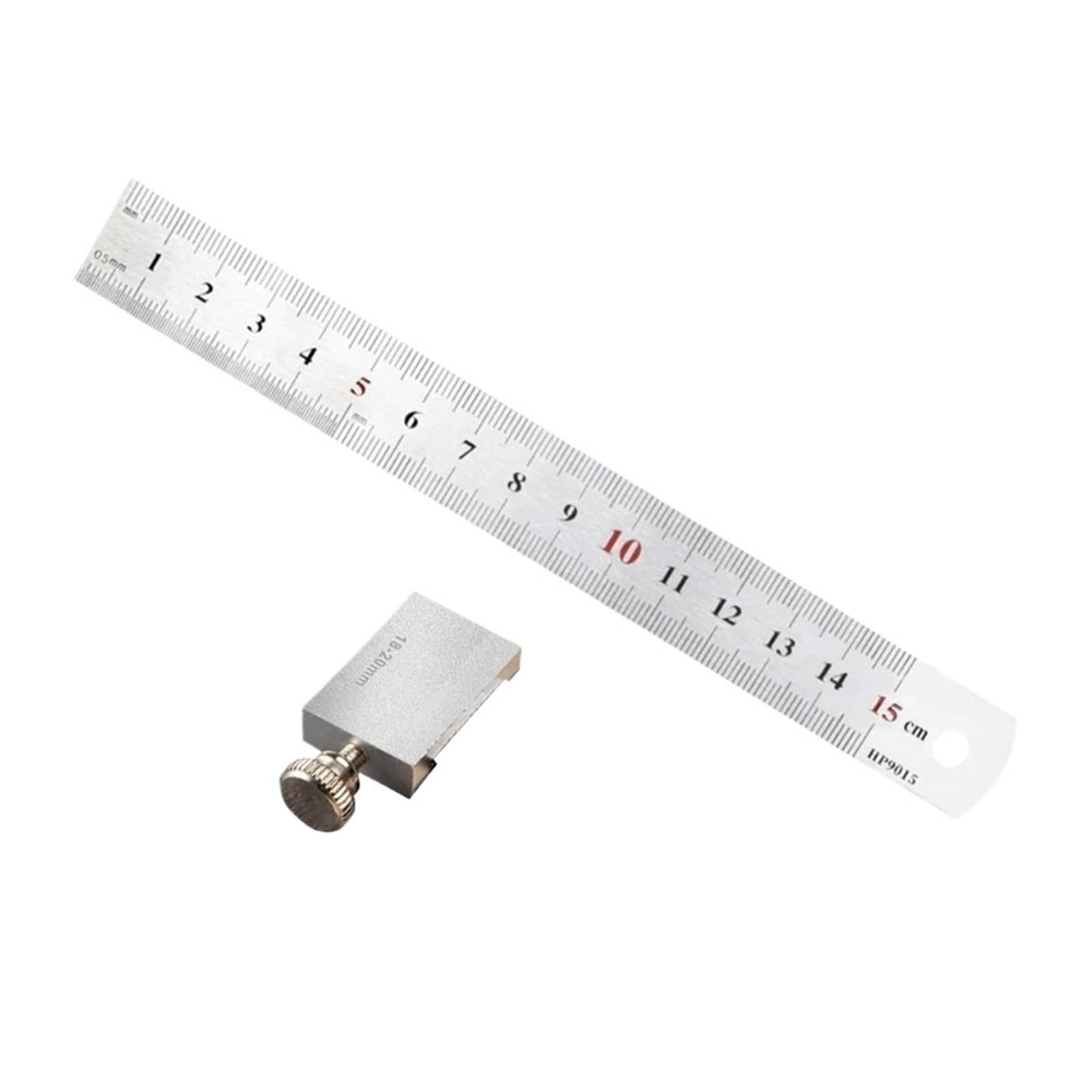 Scribe Steel Ruler Positioning Limit, 15/20/30/40cm Aluminum Marking Ruler Stops Fences With Sliding Stop Woodworking Gauge(15cm)
