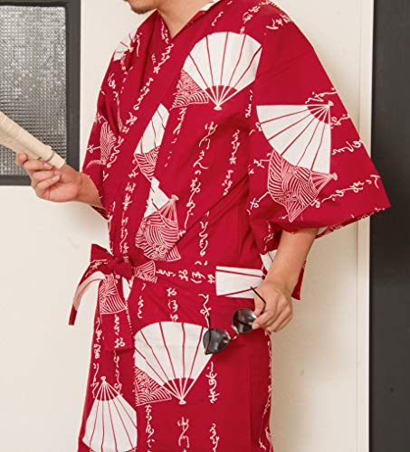 Image of Dita Tokyoin Traditional Made In Japan Cotton Yukata Robe (Japanese Pajama Kimono) Easy Wearing set2