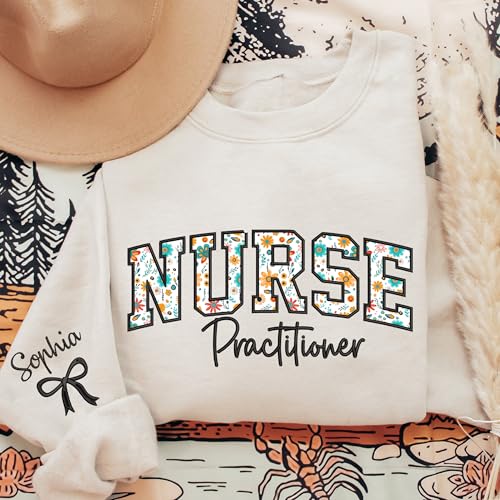 UrbanNEST Embroidered Nurse Sweatshirt – Custom Name & Specialty, Personalized Gift for Nurses & Healthcare Heroes2