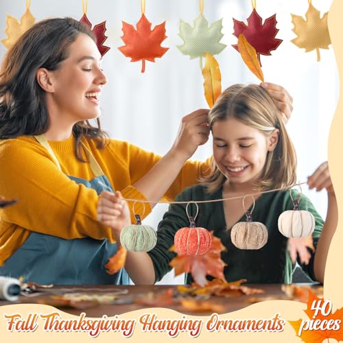 40-Pcs-Fall-Thanksgiving-Decorations-Mini-Burlap-Pumpkin-Thanksgiving-Ornaments-for-Tree-3D-Felt-Fall-Leaves-Pumpkin-Farmhouse-Fall-Tree-Ornaments-Thanksgiving-Table-Wall-Home-Decor 40 Pcs Fall Thanksgiving Decorations Mini Burlap Pumpkin Thanksgiving Ornaments for Tree 3D Felt Fall Leaves Pumpkin Farmhouse Fall Tree Ornaments Thanksgiving Table Wall Home Decor