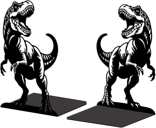 Miniatura 34 de Peacoblue Sujetalibros de metal para estantes, soportes de libro modernos y decorativos resistentes para estudio, oficina, escritorio, estante,