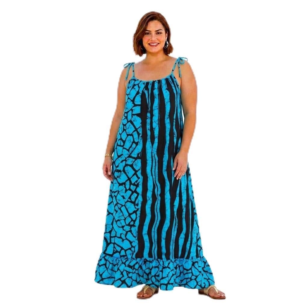Robe longue imprimé floral en coton de qualité supérieure - 2
