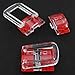 LUORNG 4PCS Clear Acrylic Lock Hasp Buckles Mini Hinge Hasp Clear Box Hinge Latch Hasp Lock Mini Acrylic Clasp Hasp Latch