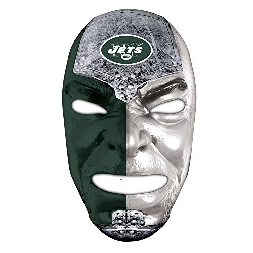 Franklin Sports NFL New York Jets Fan Face Mask - Team Fan Masks for NFL Football Games and Tailgates - Sports Fan Face Mask - Face Paint Masks