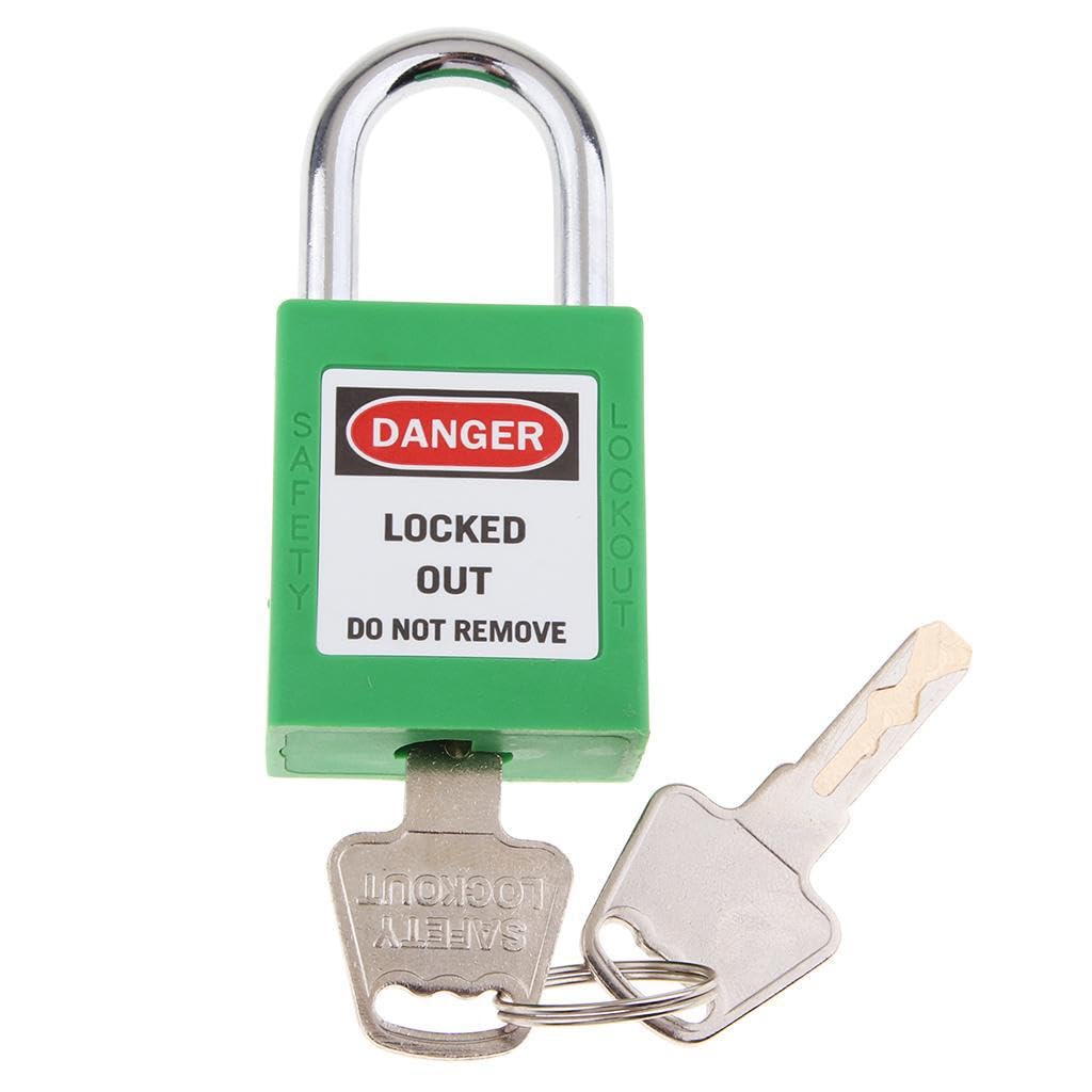 YIXANNX Keyed Padlock Safety Lockout Tagout Durable Lockout Features Strong Preventive Measures Built to Workplace Safety Padlock Keyed Different Tagout