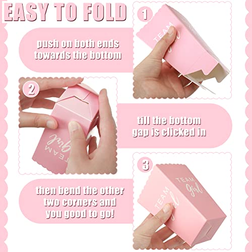 Boîte à popcorn en papier rose et bleu pour simplifier votre buffet - 7