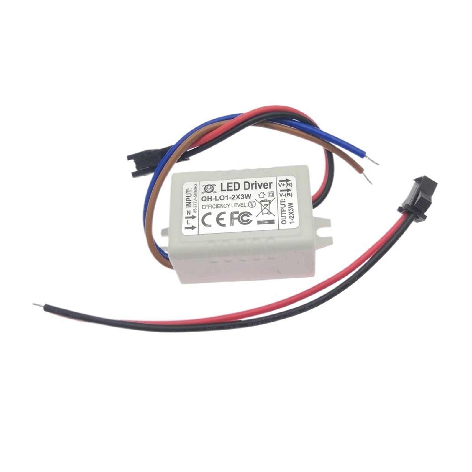 FCARUMIQP 1PCS LED Driver 600mA Constant Current High PF 3W 10W 20W 30W 40W 50W 60W 1-2x3w 3-10x3w 10-18x3w 18-30x3w Lamp(W-1-2x3W-DC2-7V)