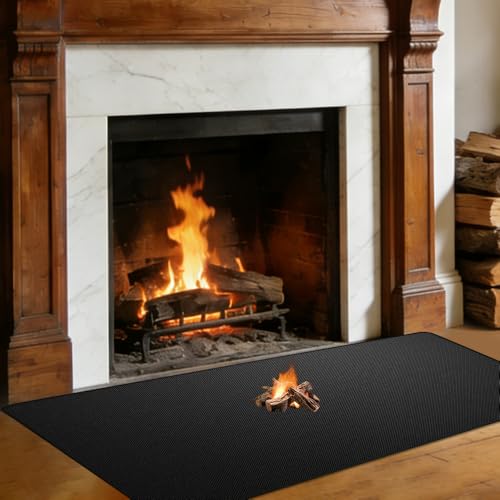 Alfombra ignífuga para chimenea 152 x